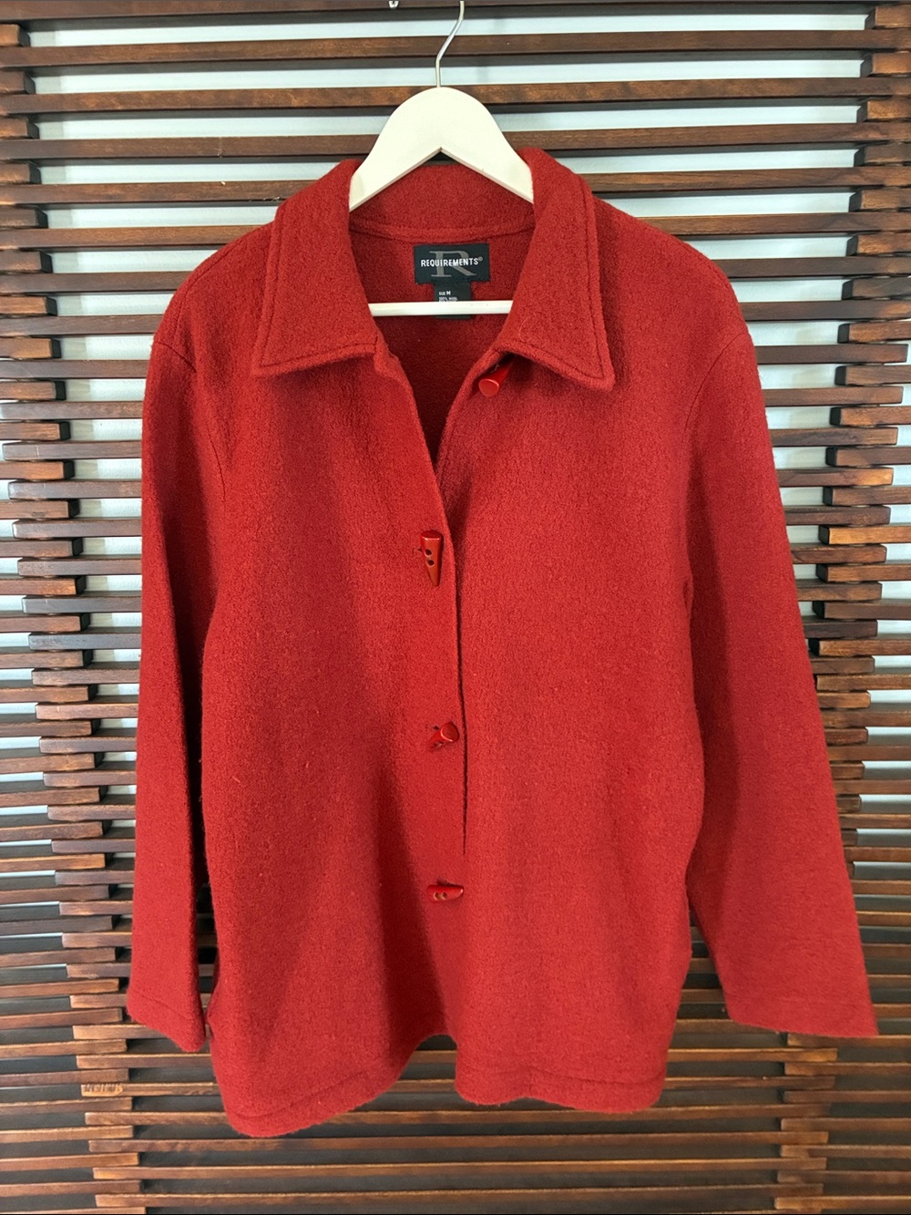 🎉NEW LISTING!🎉Requirements Brick Red Wool Pea Coat